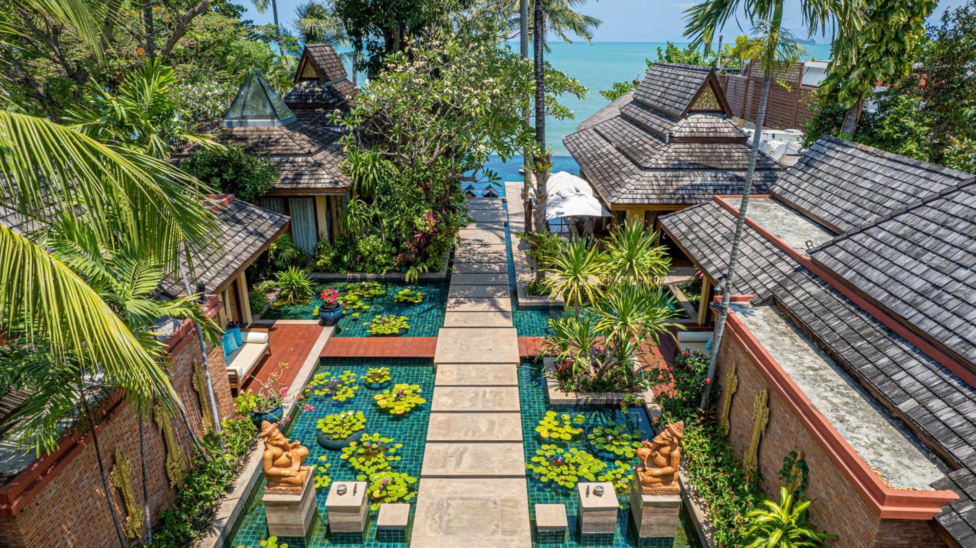 Upni Duniya - Luxury, Beachfront 9-Suites Villa Bang Rak Beach  Buitenkant foto